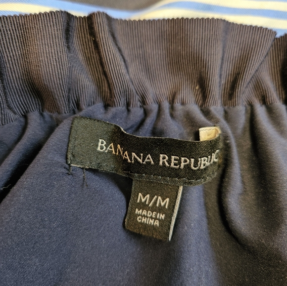 Banana Republic silk striped off the shoulder dress - Picture 4 of 7